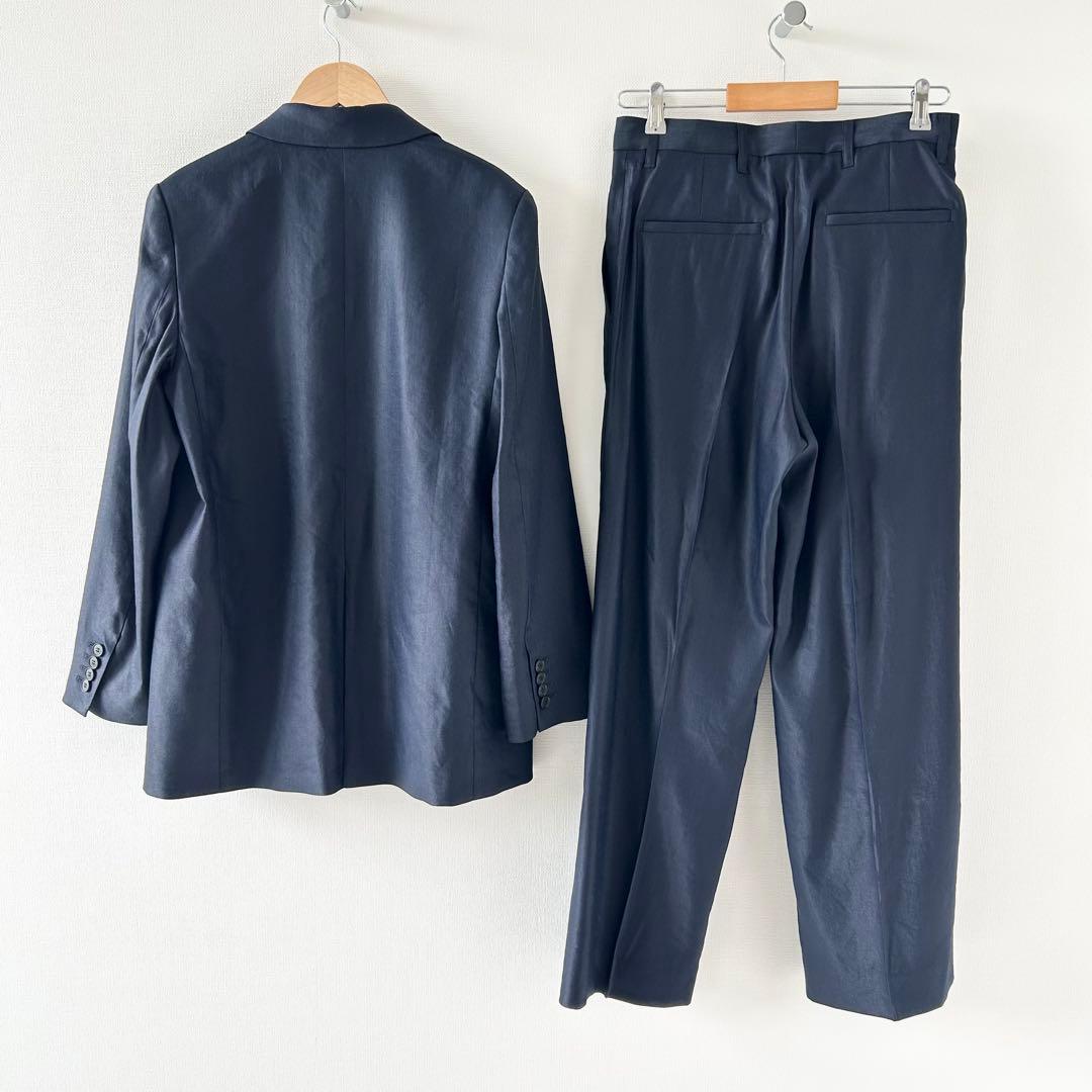 2025SS✨レサージュ　NALYA リネン/チェックジャケット　タックパンツ