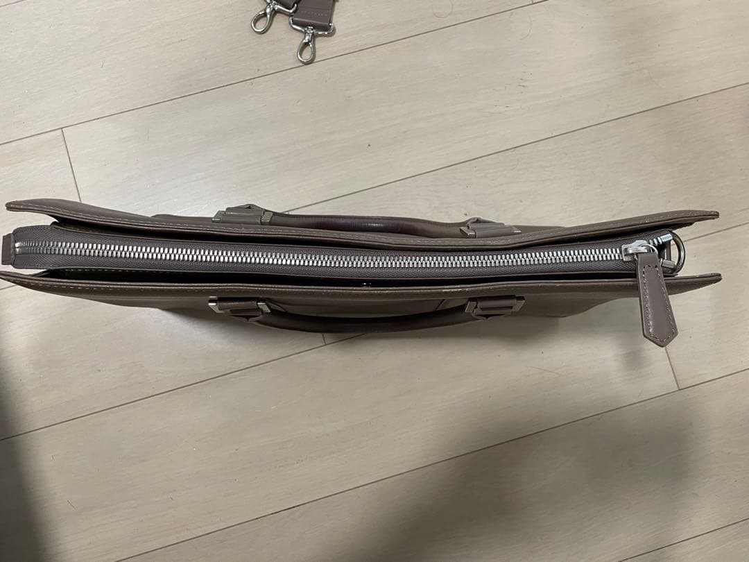 マッキントッシュロンドン 本革ブリーフケース グレージュ 日本製 三陽商会