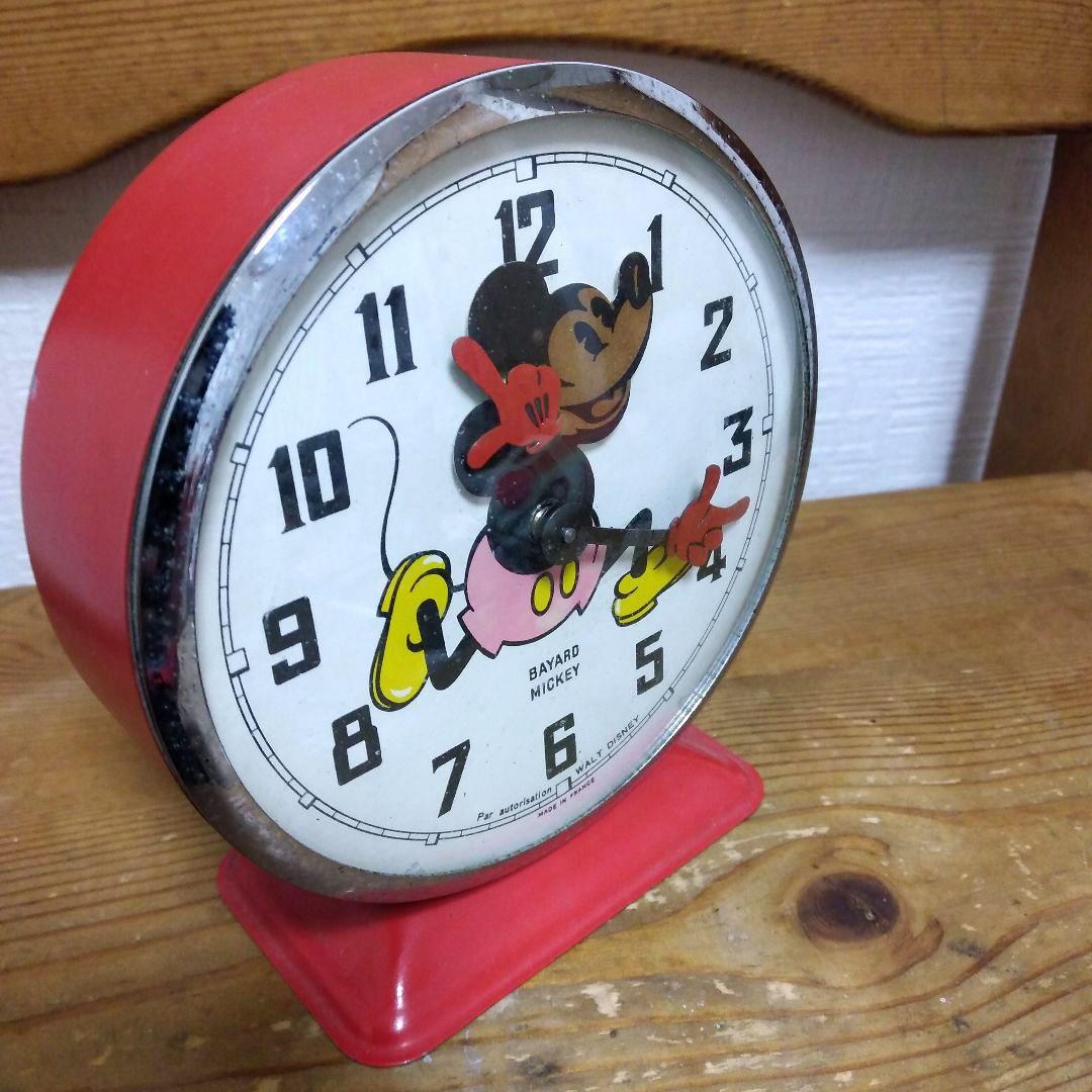 じんちゃんMICKEY 置時計　ゼンマイ式　Vintage60年代