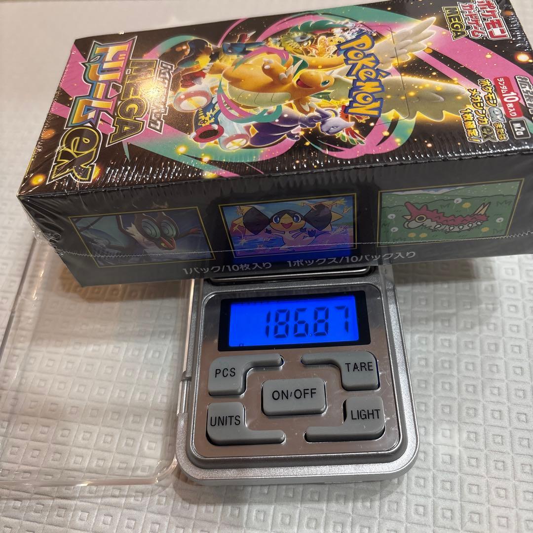 ポケモンカードMEGAドリームexBox 186.87g高重量