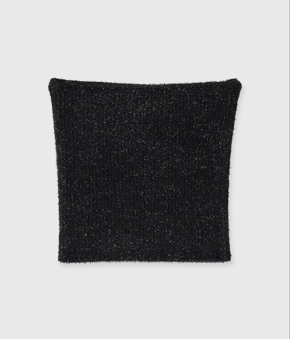 anuans アニュアンス ラメニットアンサンブル 黒 ブラック ラメニット