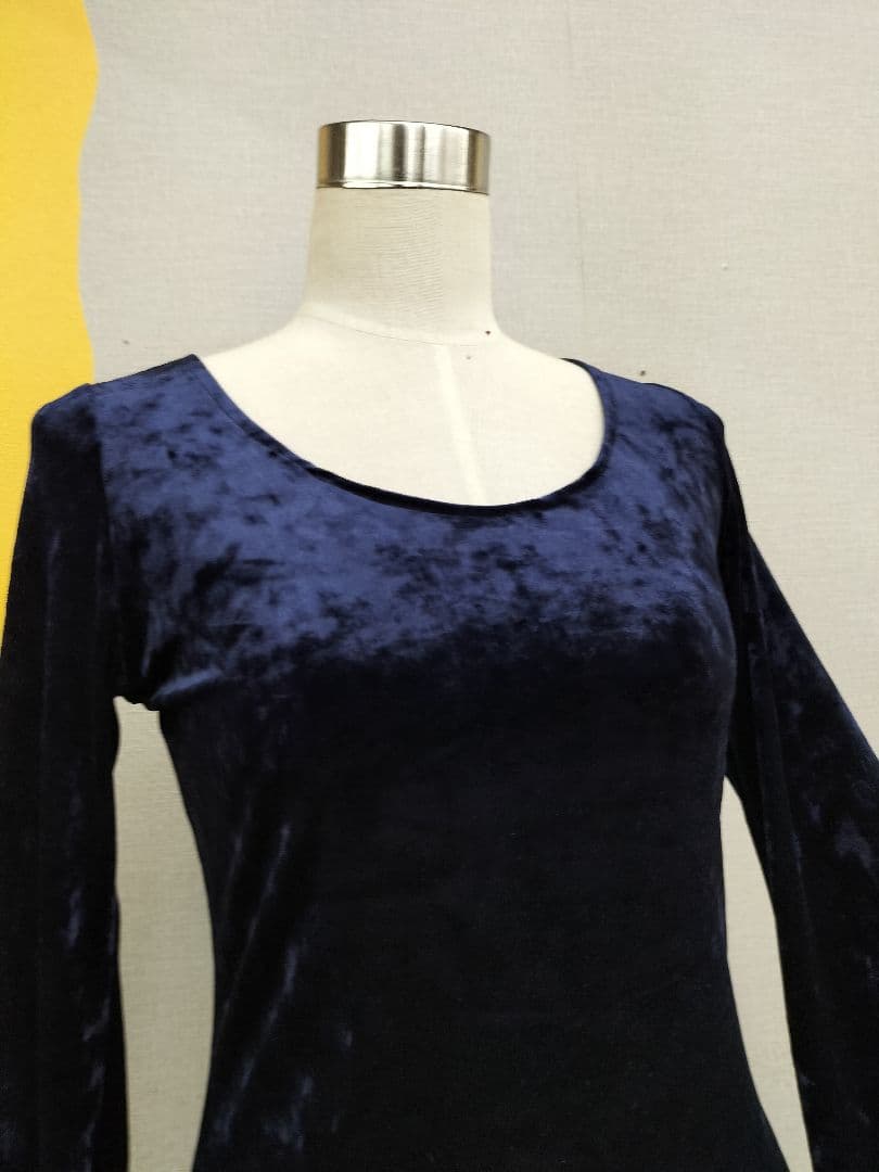 フラメンコ　ワンピース　ネイビーベロアワンピースのみ販売