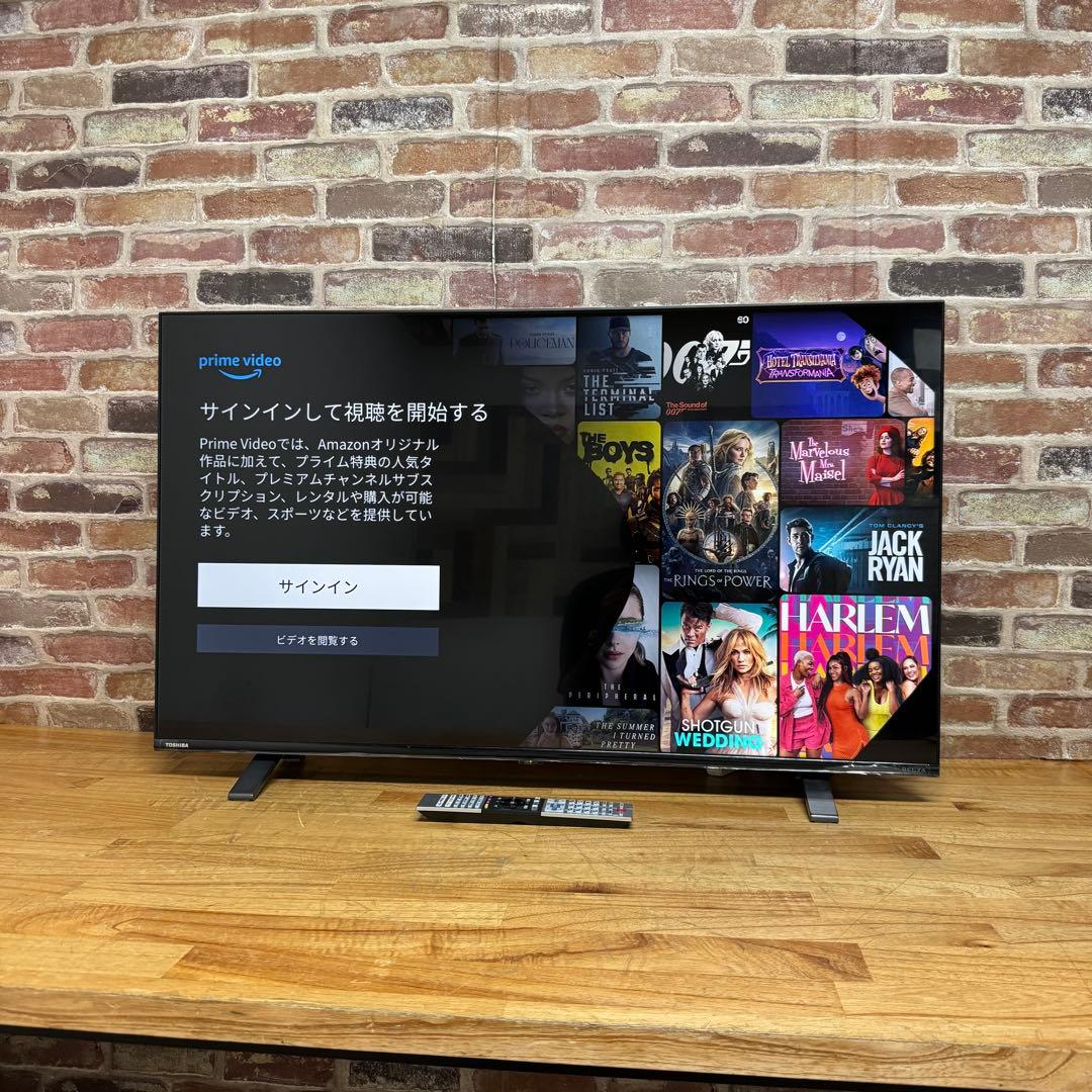 東芝 43V型 4Kチューナー内蔵 液晶テレビ 43C350X ネット動画対応