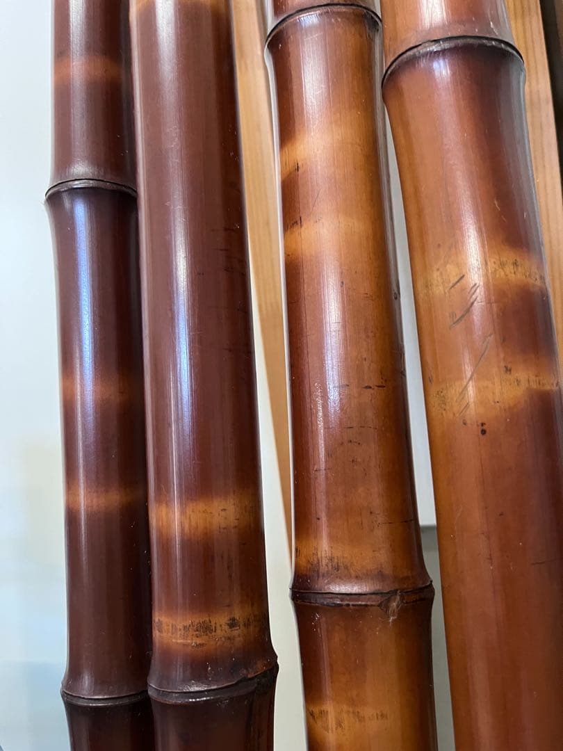 煤竹　すすたけ　155cm4本　∅約4~4.5㌢