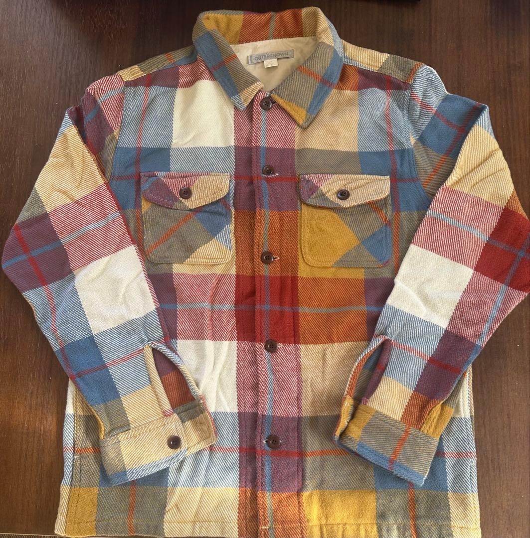 OUTERKNOWN チェック柄ネルシャツ L