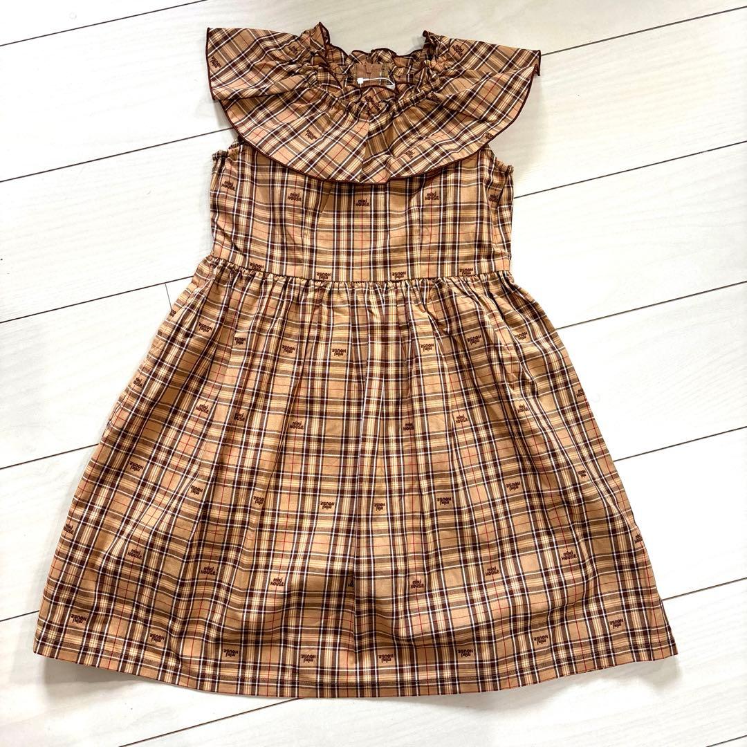 新品タグ付！ミキハウス♡チェック柄ワンピ
