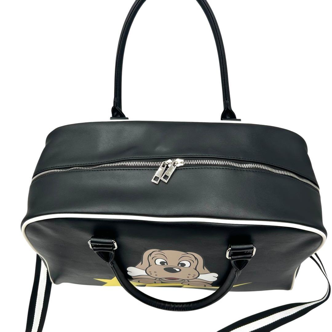 【極美品】ガルフィー レザーボストンバッグ 2way 犬ロゴ