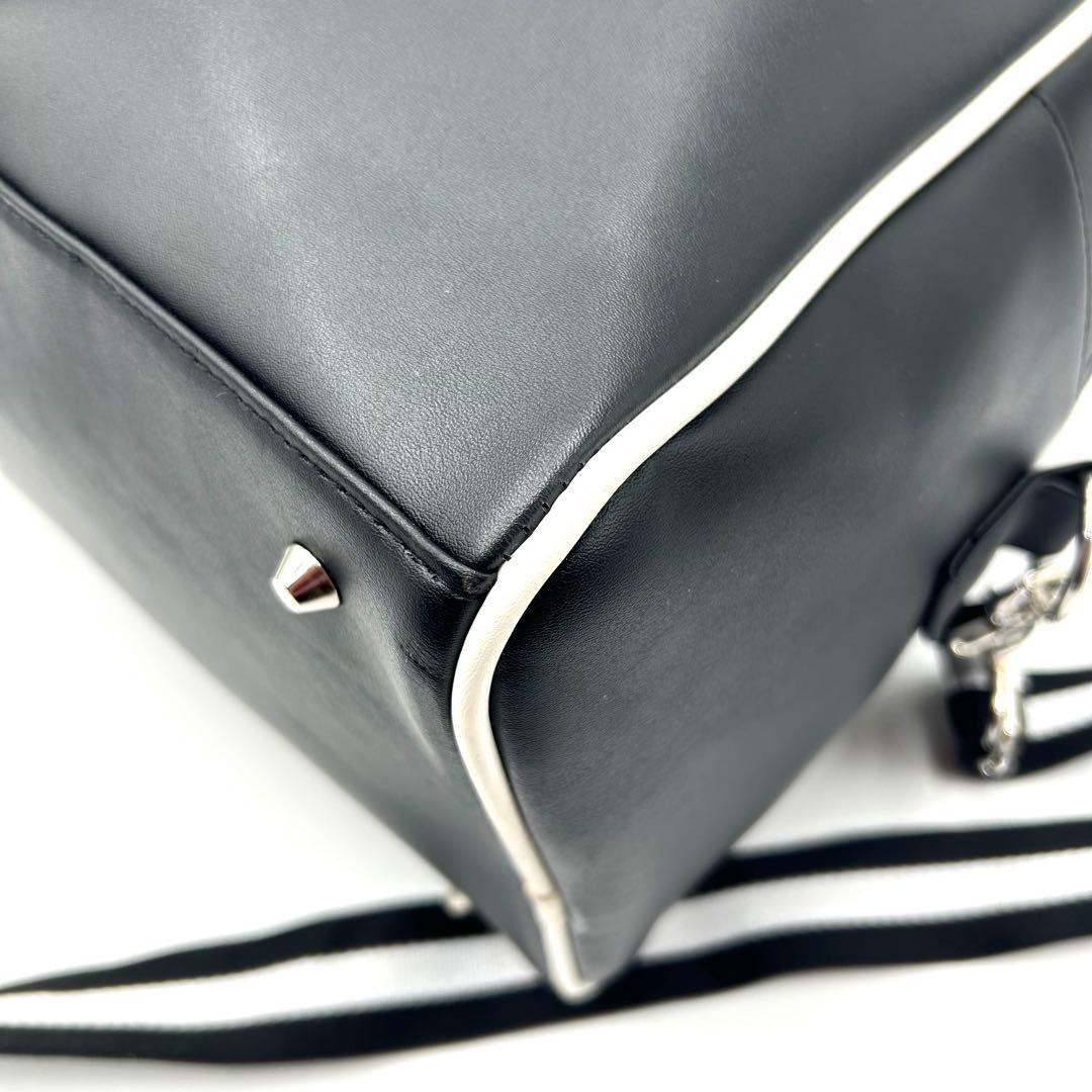 【極美品】ガルフィー レザーボストンバッグ 2way 犬ロゴ