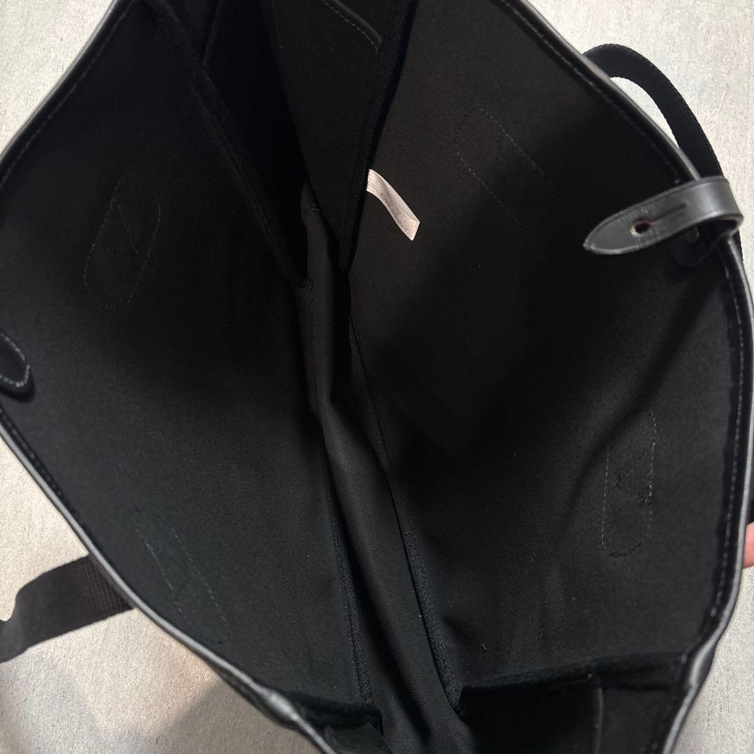 Brady ブラックキャンバストートバッグ Made in England 大