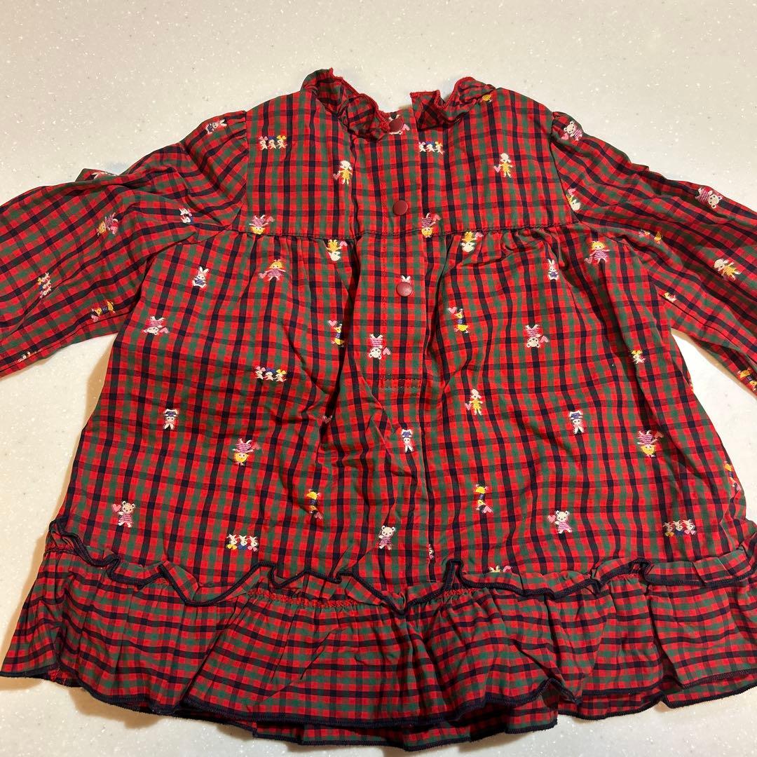 みー。 未使用 ファミリア familiar 80サイズ ワンピース