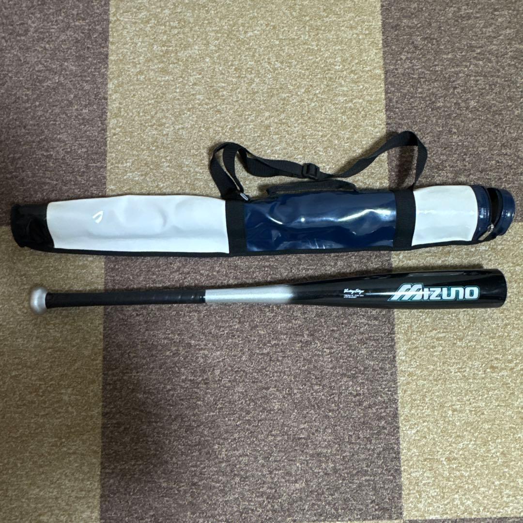 Mizuno ミズノ 軟式野球 軟式少年用 カーボン バット ケース付き