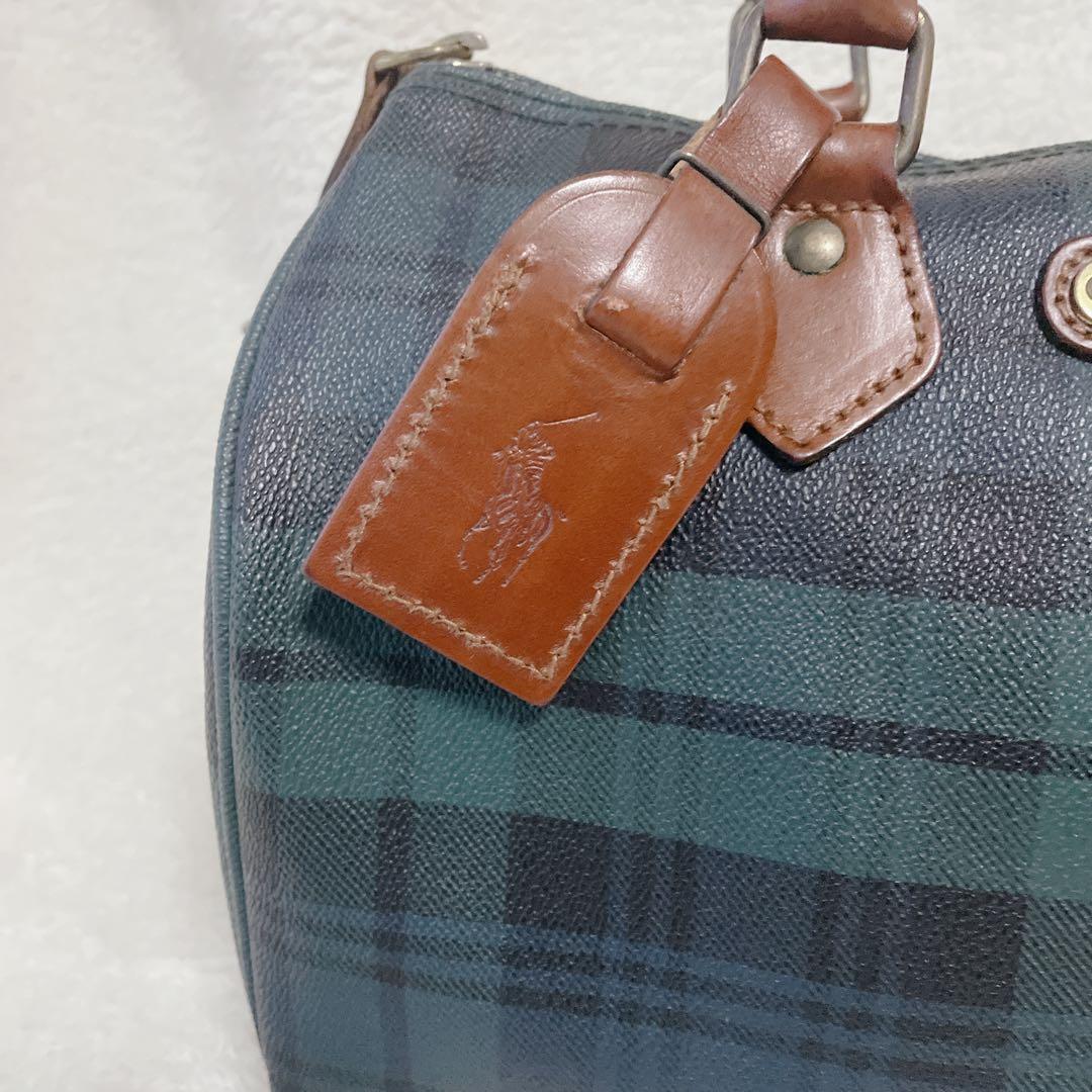 ラルフローレン　Polo Ralph Laurenミニボストンバック　チェック柄