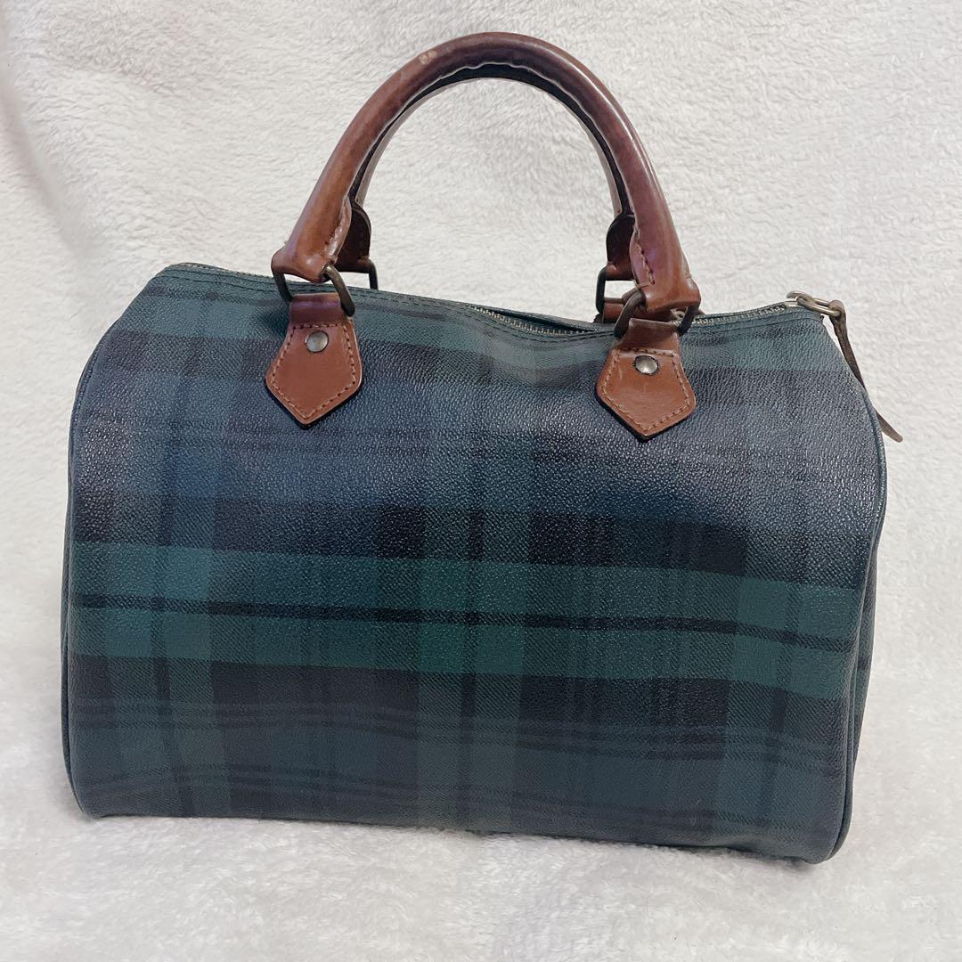 ラルフローレン　Polo Ralph Laurenミニボストンバック　チェック柄