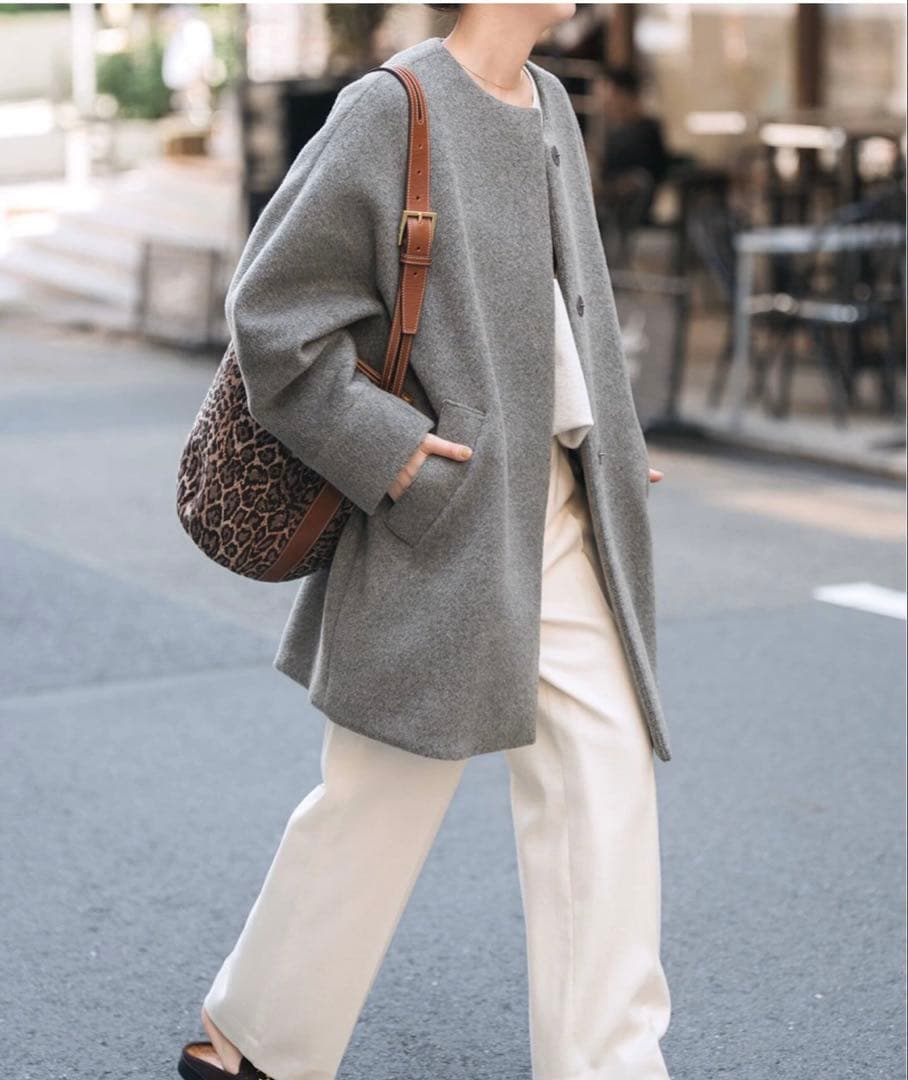 TICCA ティッカ　ノーカラーテントコート