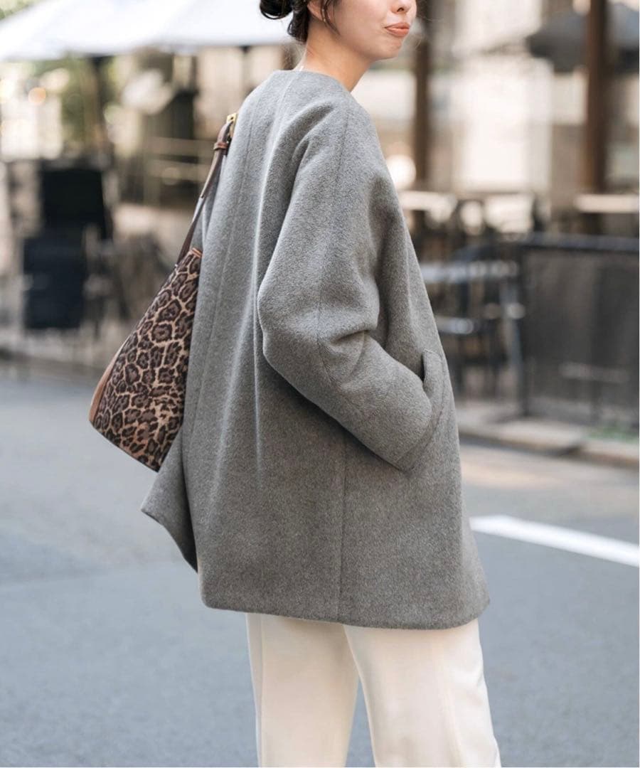 TICCA ティッカ　ノーカラーテントコート