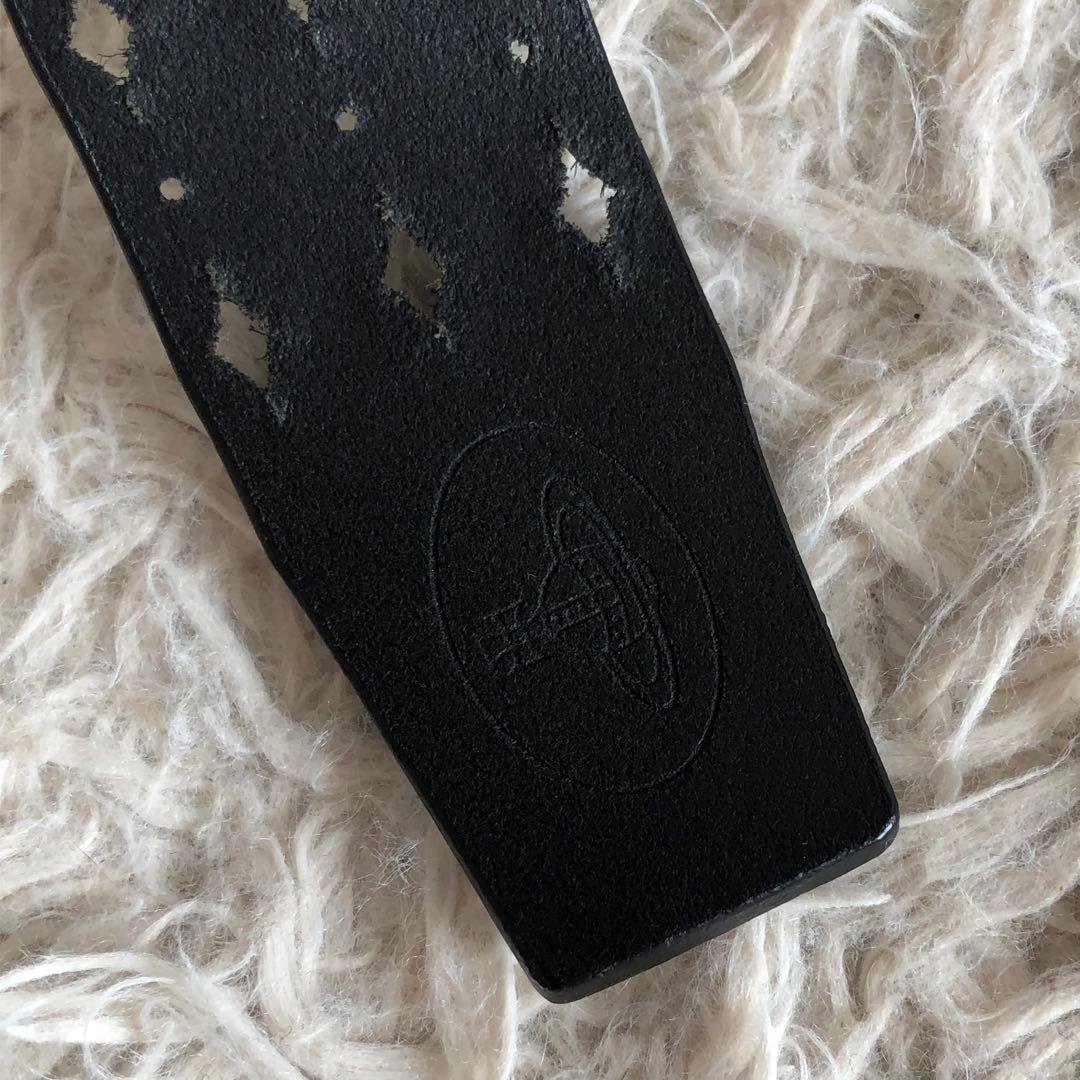 【美品】ヴィヴィアンウエストウッド　ベルト　オーブ　ゴールド金具　黒　本革