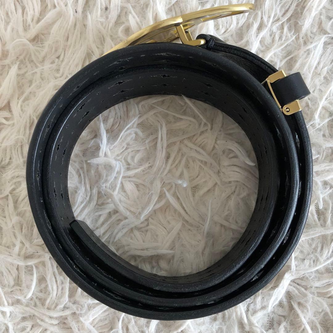 【美品】ヴィヴィアンウエストウッド　ベルト　オーブ　ゴールド金具　黒　本革
