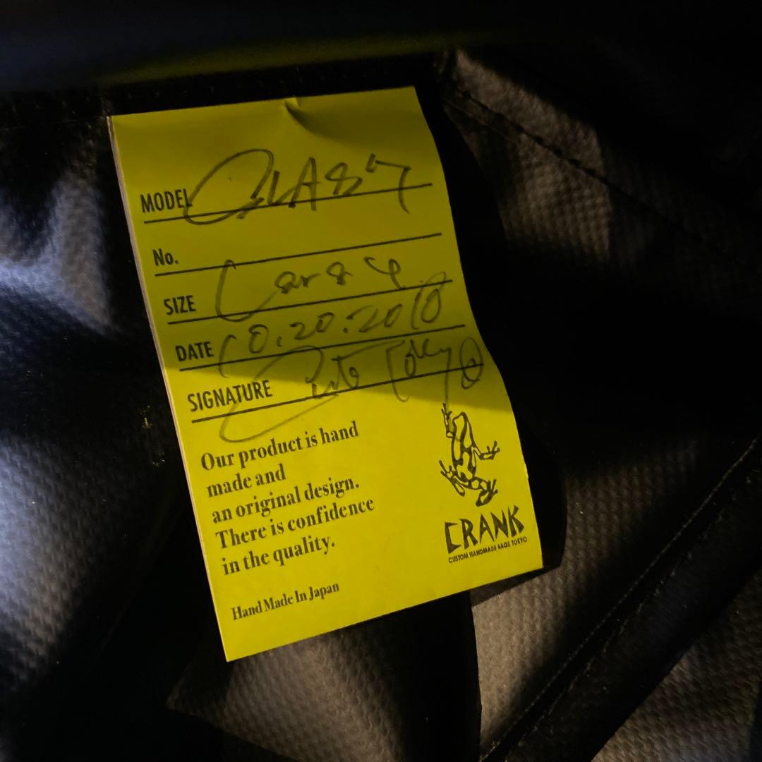 【ほぼ未使用♪2、3回使用】CRANK TOKYO メッセンジャーバッグ黒ラージ