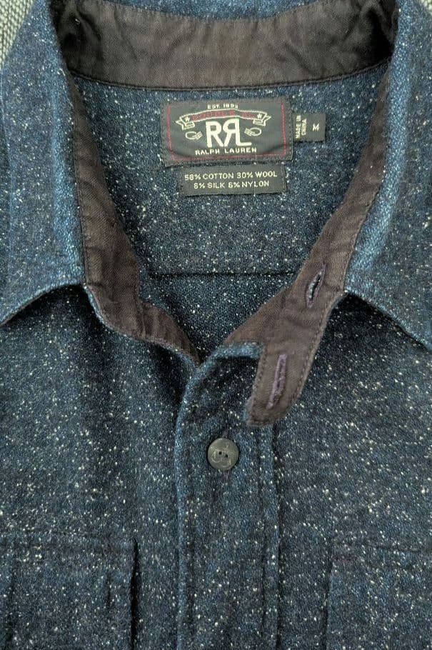 【RRL】CPOシャツ ネップ サイズM