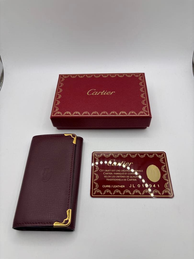 美品　Cartier　カルティエ　マストライン　６連キーケース　ゴールド金具