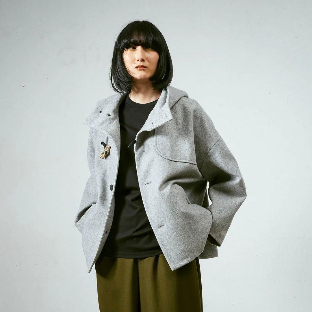 Dulcamara ドゥルカマラ メルトンダッフルショートCT 黒 ユニセックス