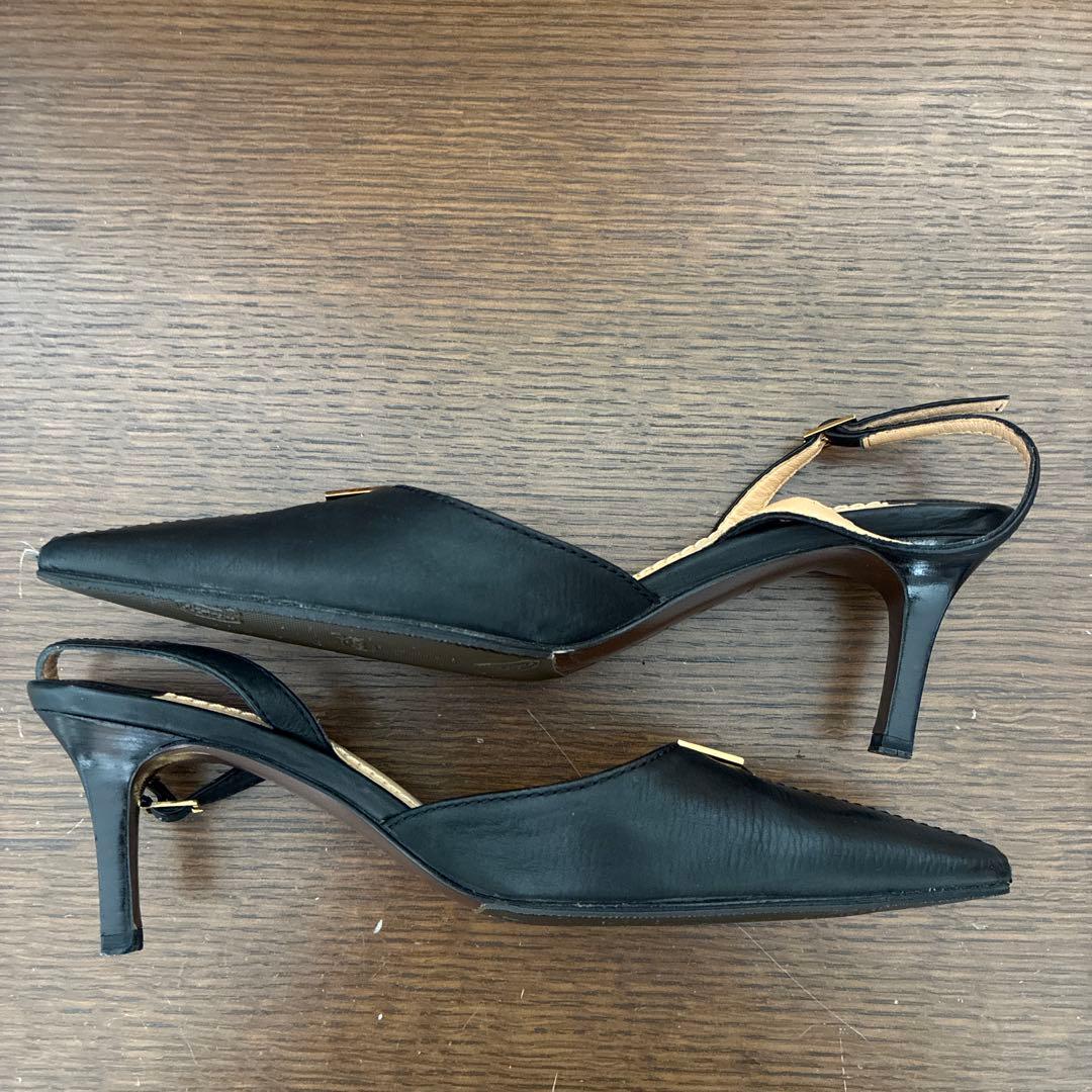LOUIS VUITTON ブラック ハイヒールパンプス　37（24cm）