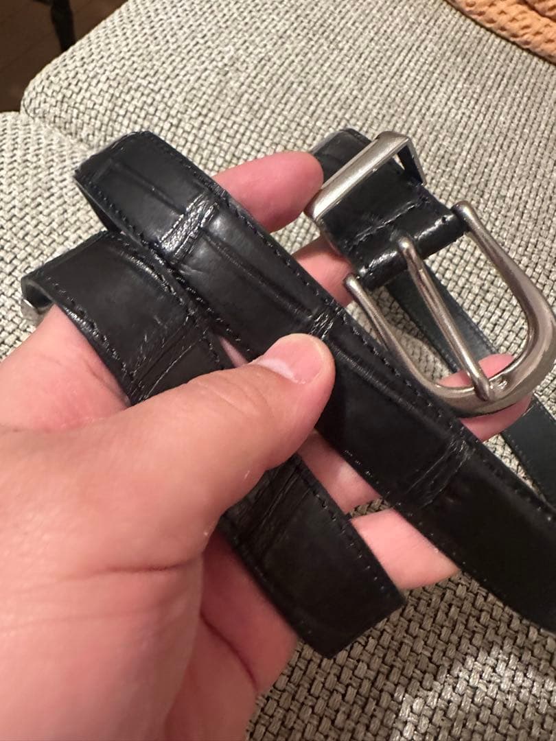 THE SOLE⭐️クロコダイルベルト‼️試着程度⭐️定価70,000円⭐️破格‼️
