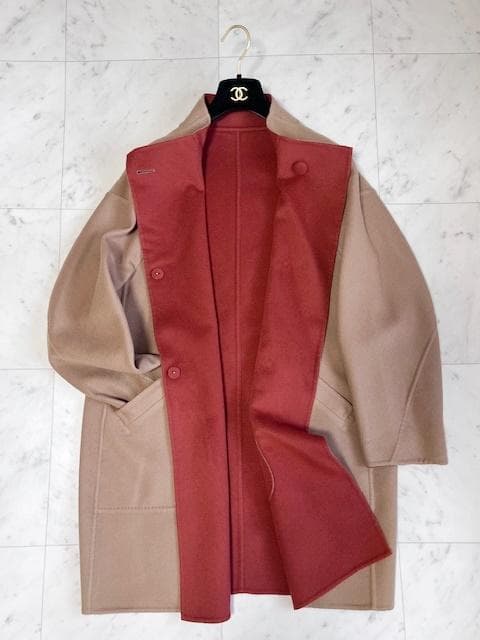 Leilian 極美品 ロロピアーナ×レリアン リバーシブル Wフェイス コート