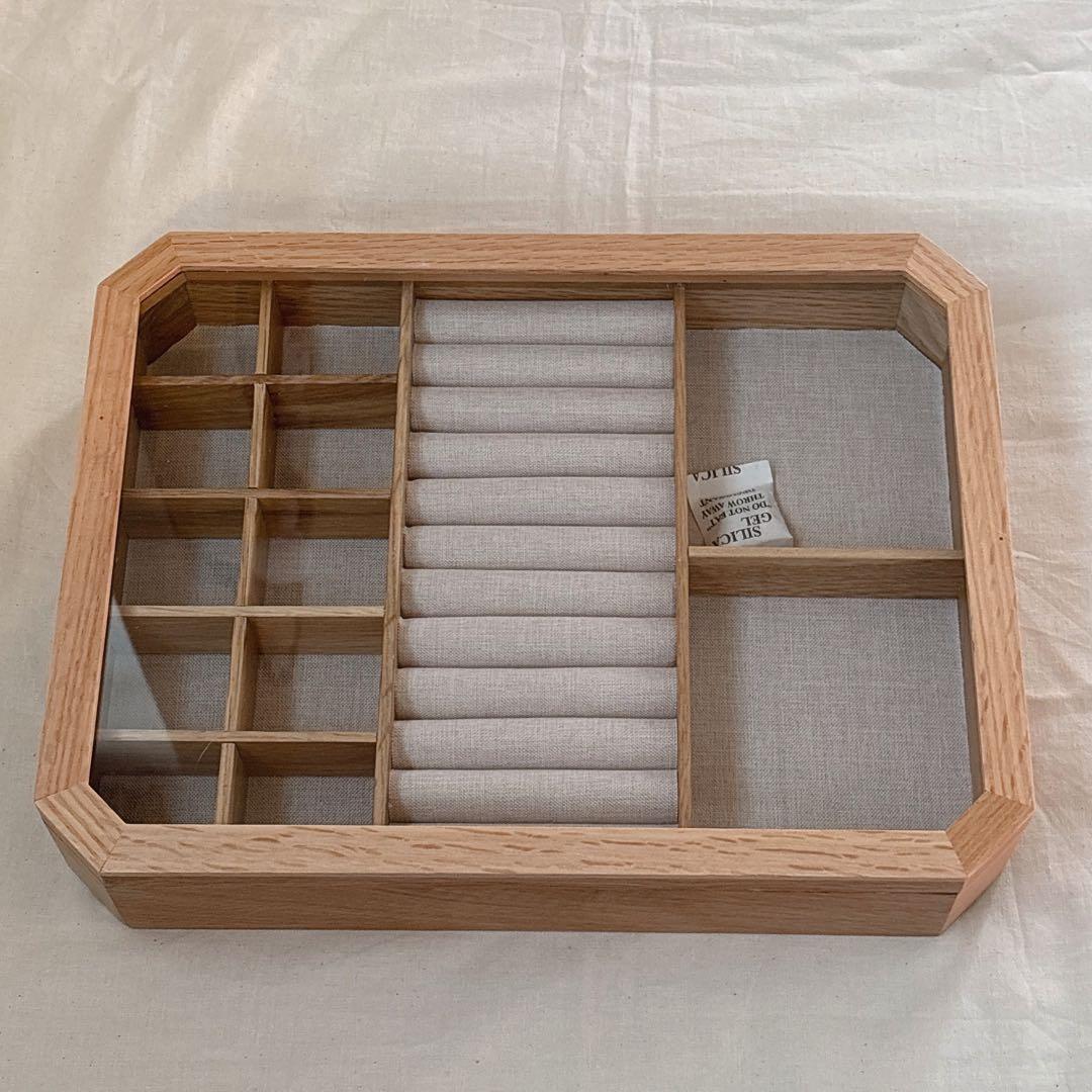 ラスト1点 ꕤ ZARA ウッドジュエリーボックス アクセサリーケース