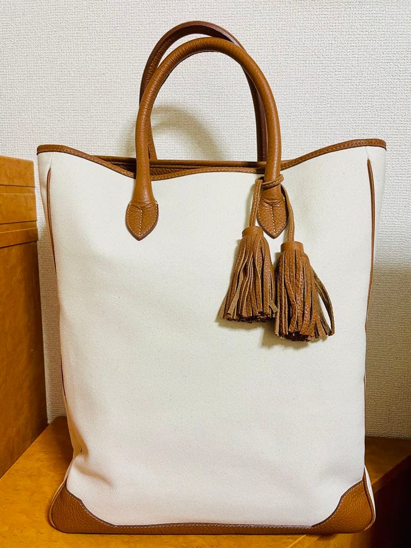 【新品未使用】ACATE　アカーテ　キャンバス×レザー　トートバッグ