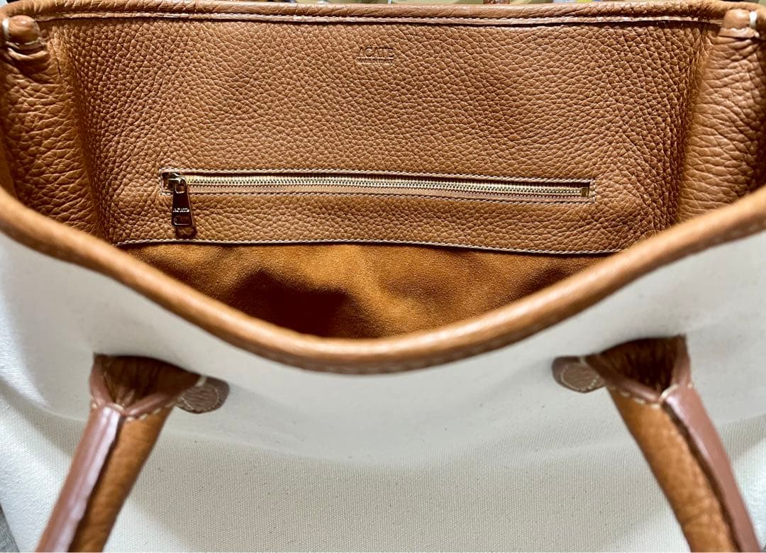 【新品未使用】ACATE　アカーテ　キャンバス×レザー　トートバッグ