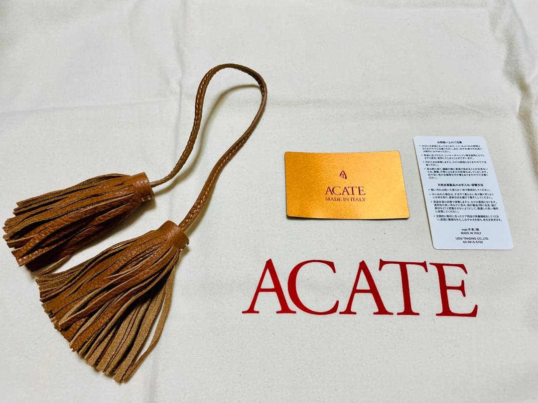 【新品未使用】ACATE　アカーテ　キャンバス×レザー　トートバッグ