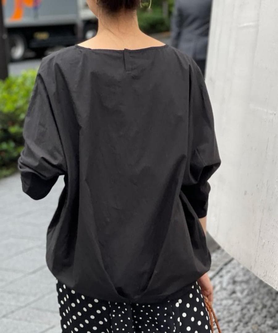 BEARDSLEY ビアズリー　シャツTシャツ　ブラック　洗える ブラウス