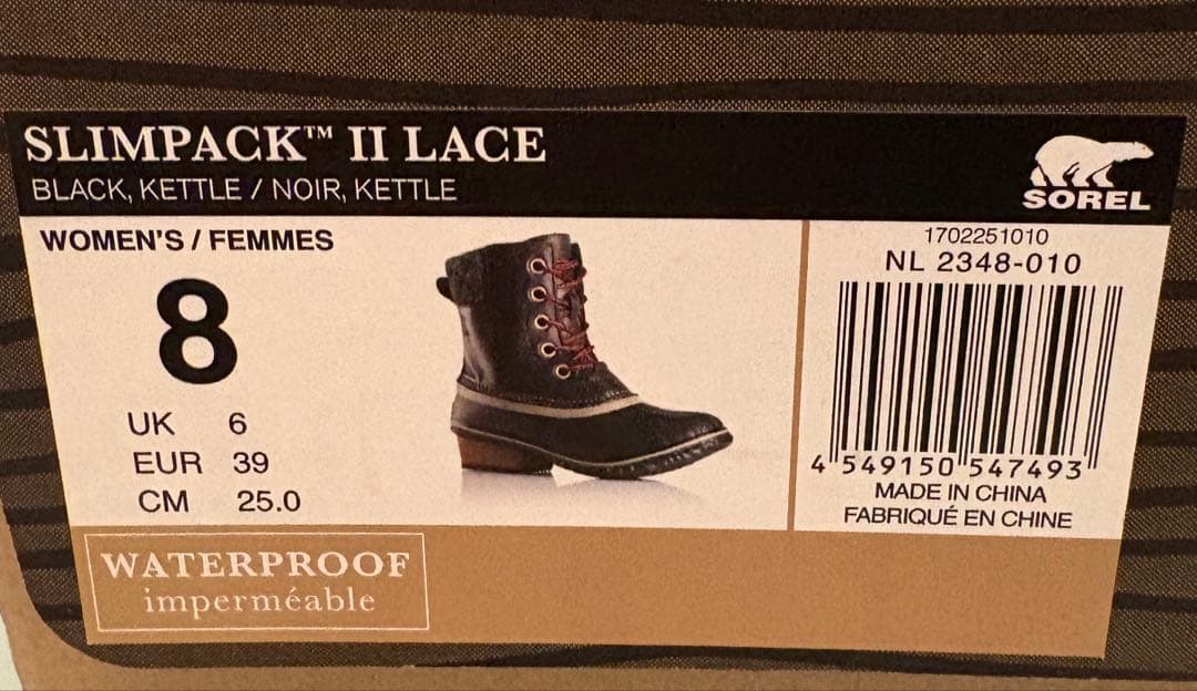 seiko115SOREL ソレル SLIMPACK 2 LACE ブーツ