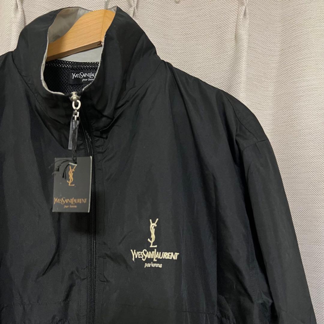 Yves Saint Laurent 黒 ナイロンジャケット 未使用タグ付き