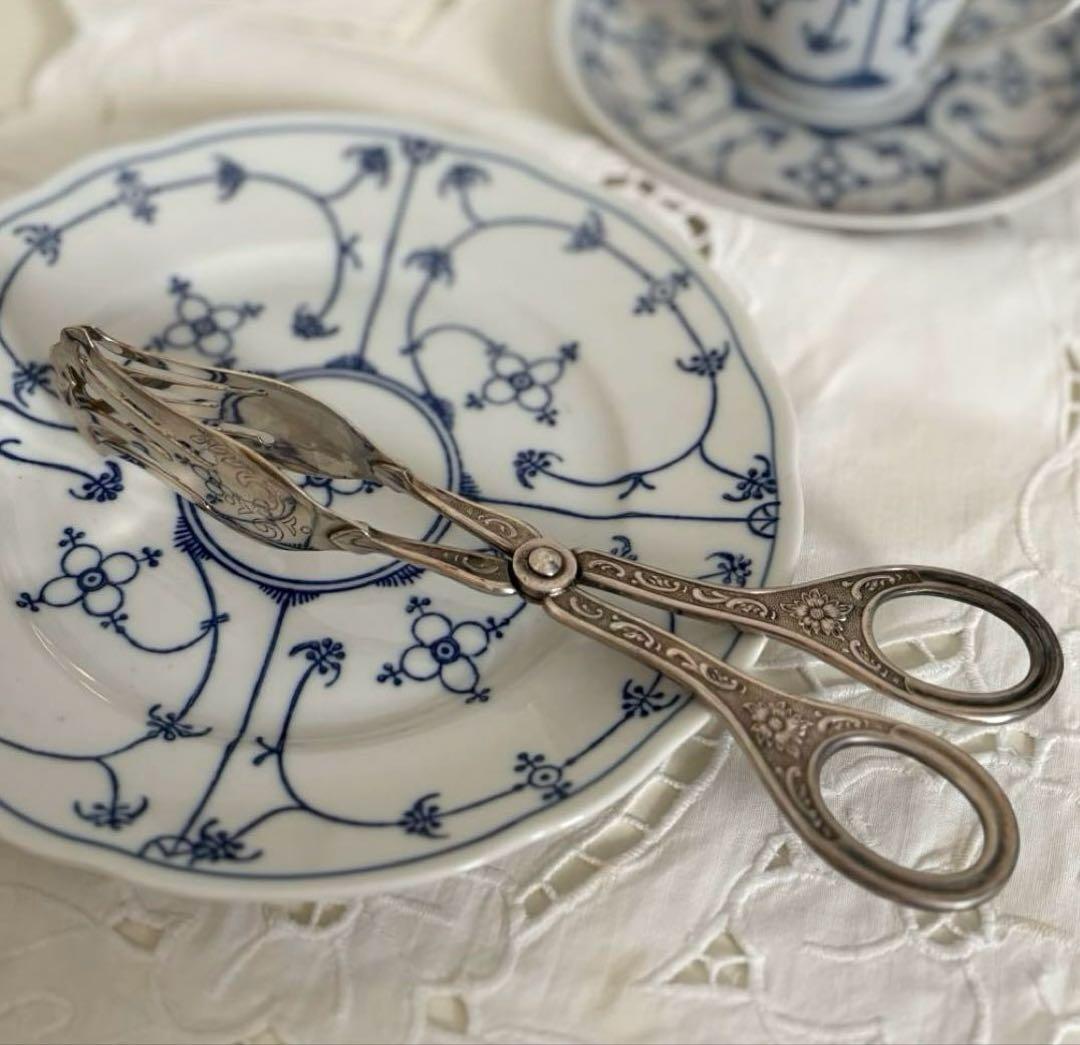 【西ドイツ】トングDシルバーメッキ クラシック サービング ケーキ お菓子19㎝