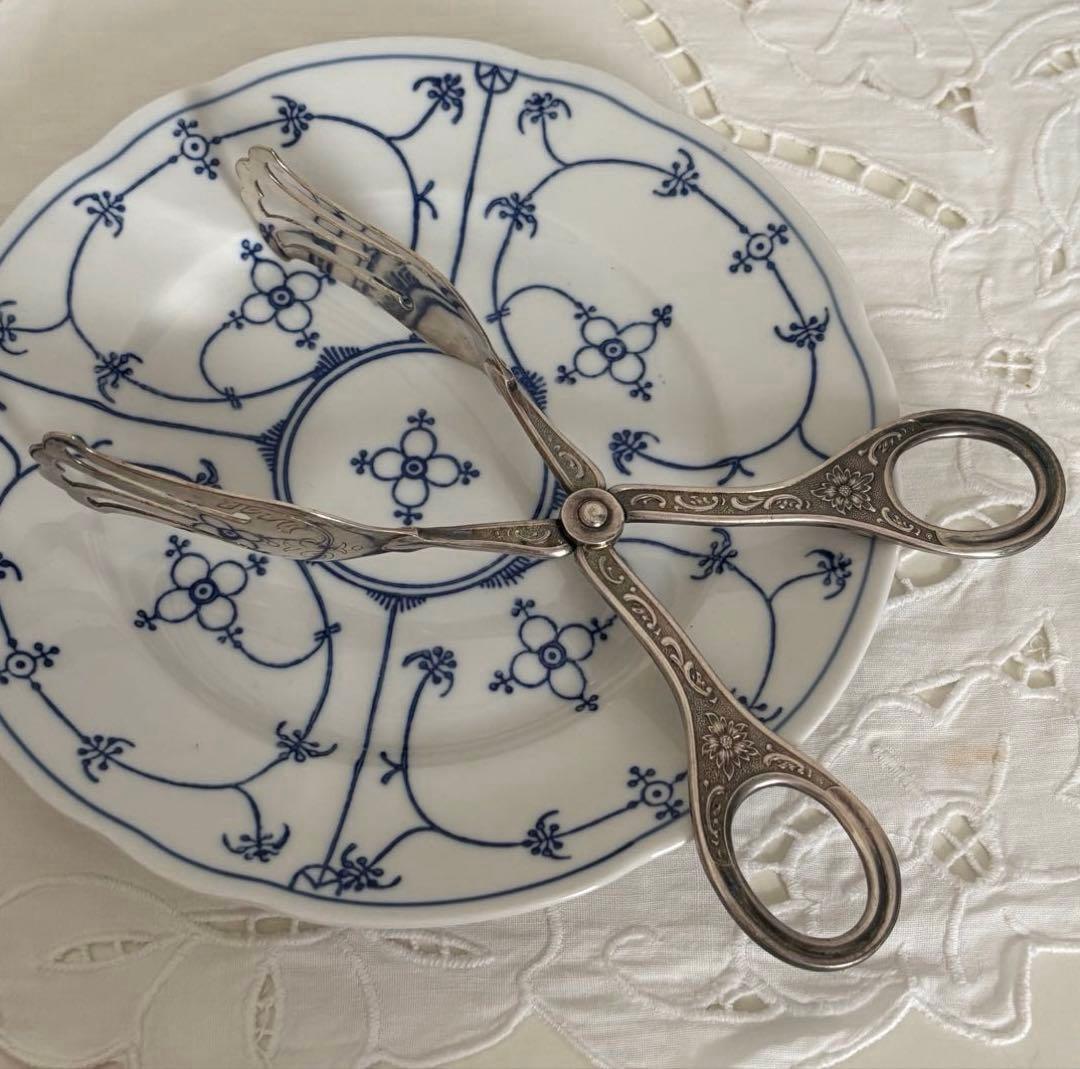 【西ドイツ】トングDシルバーメッキ クラシック サービング ケーキ お菓子19㎝