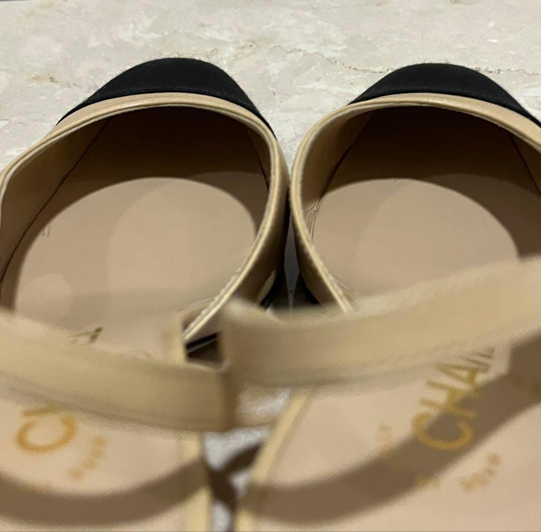 n*u様 (美品】CHANEL スリングバックシューズ　35.5