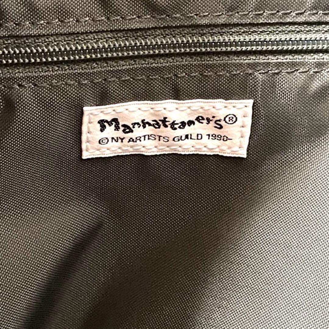 新品未使用　マンハッタナーズ　ブラックトートバッグ　ユニセックス　現行品
