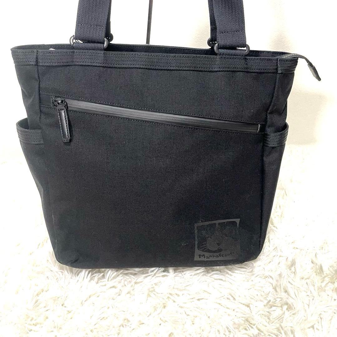 新品未使用　マンハッタナーズ　ブラックトートバッグ　ユニセックス　現行品