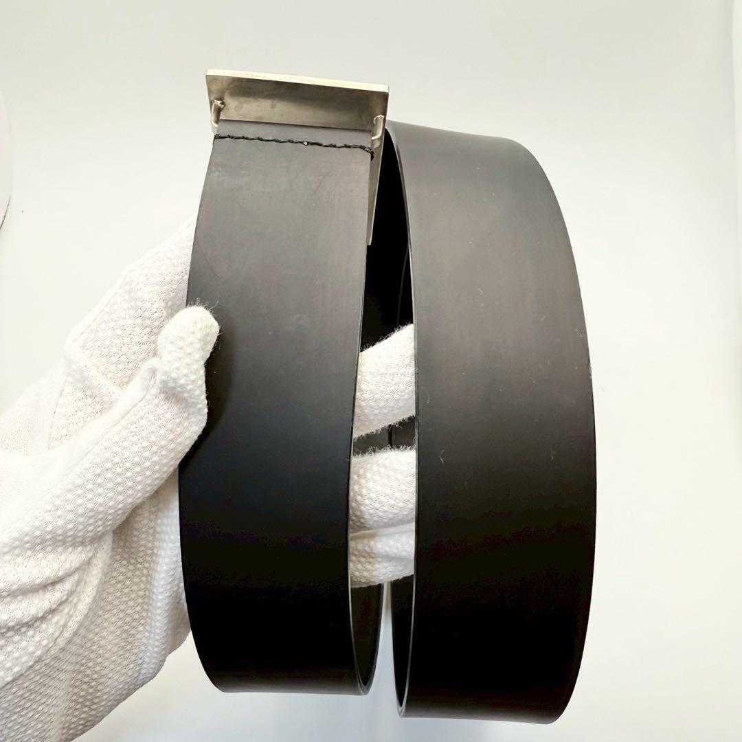 【美品】Dior Homme ブラックレザーベルト