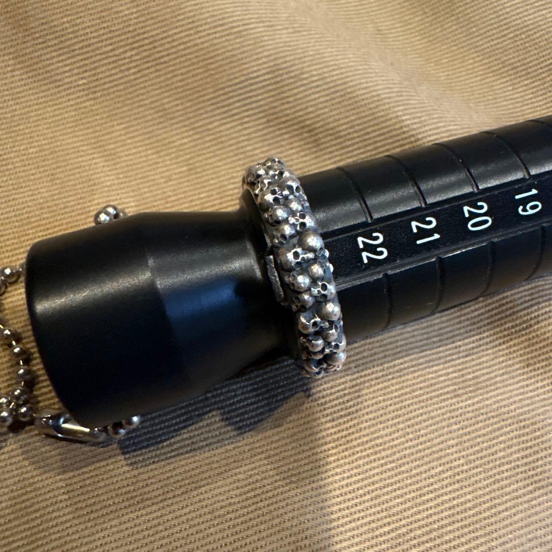 ひろまさ　スカルデザインリング 約23号