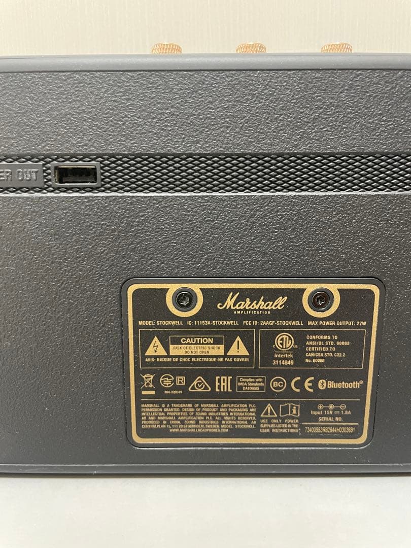 Marshall Stockwell ポータブルスピーカー