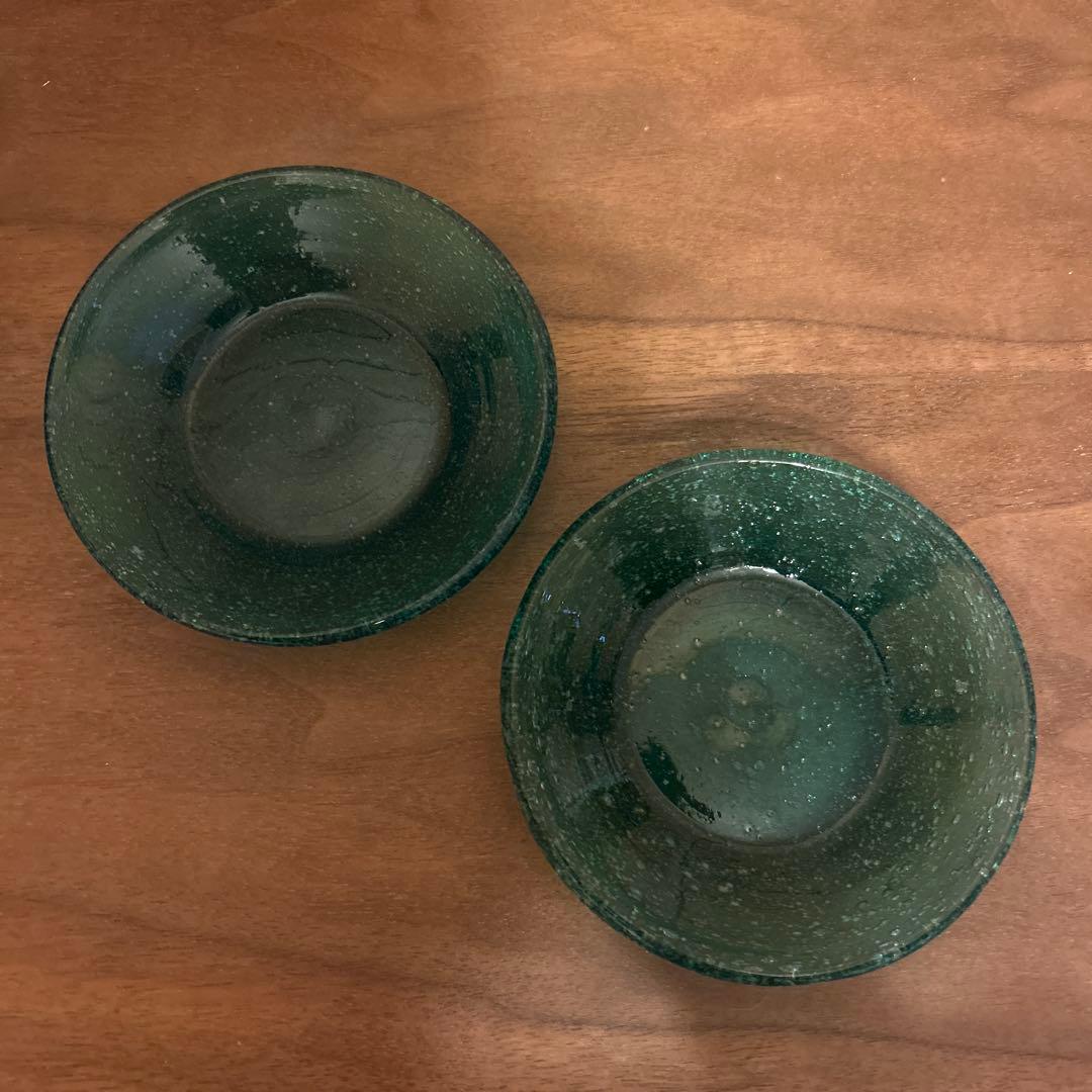 倉敷ガラス 小谷眞三小皿12cm 2枚