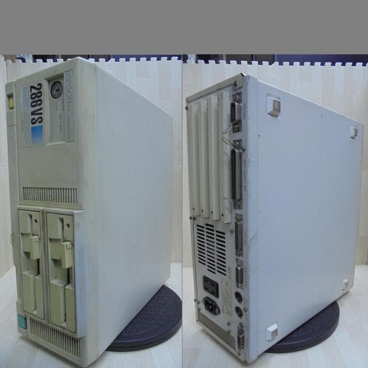 PC-286VS-STD 古いパソコン／通電しました／ジャンク