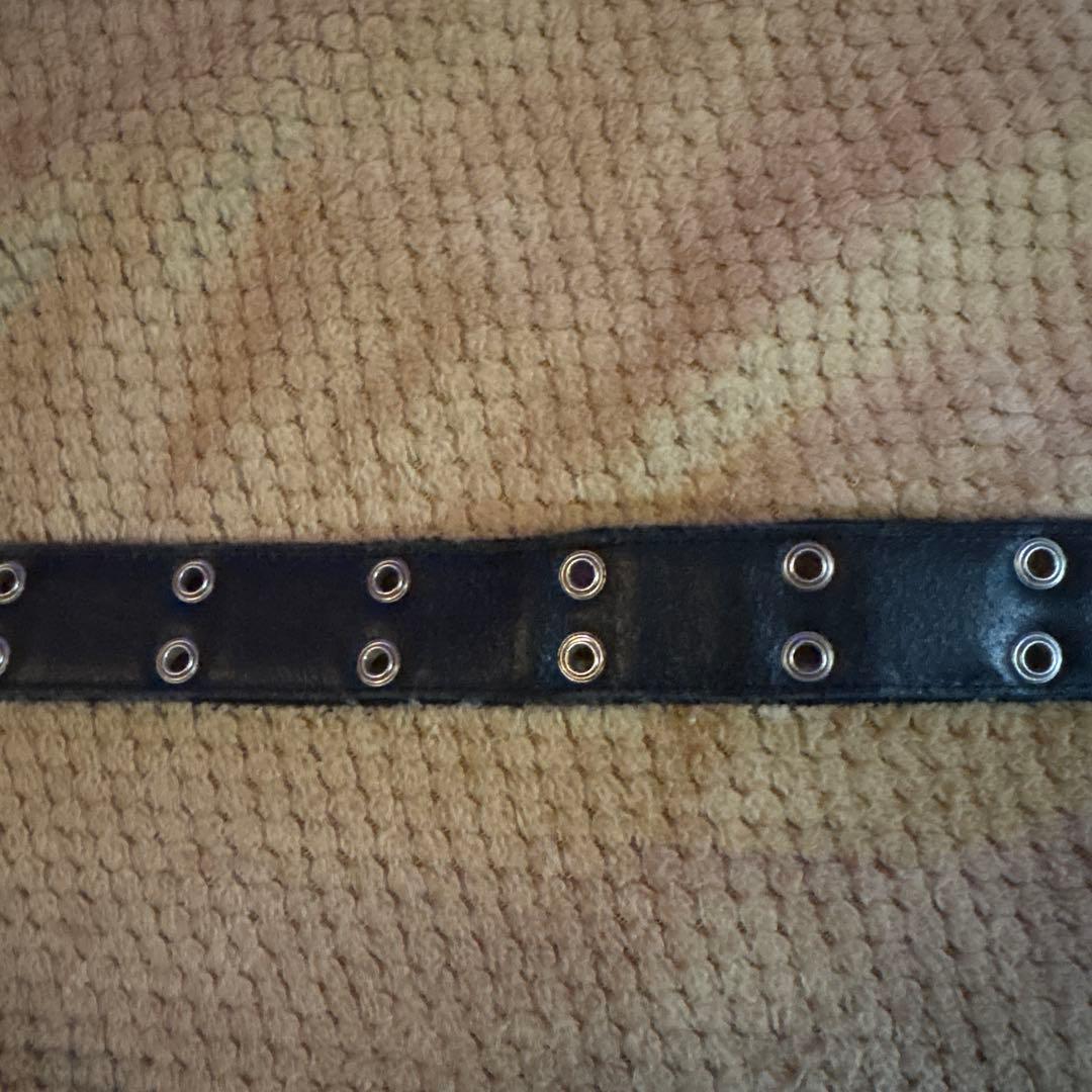 【完売品】afb ベルト belt チェック柄 黒 グレー Lサイズ 円堂守着用