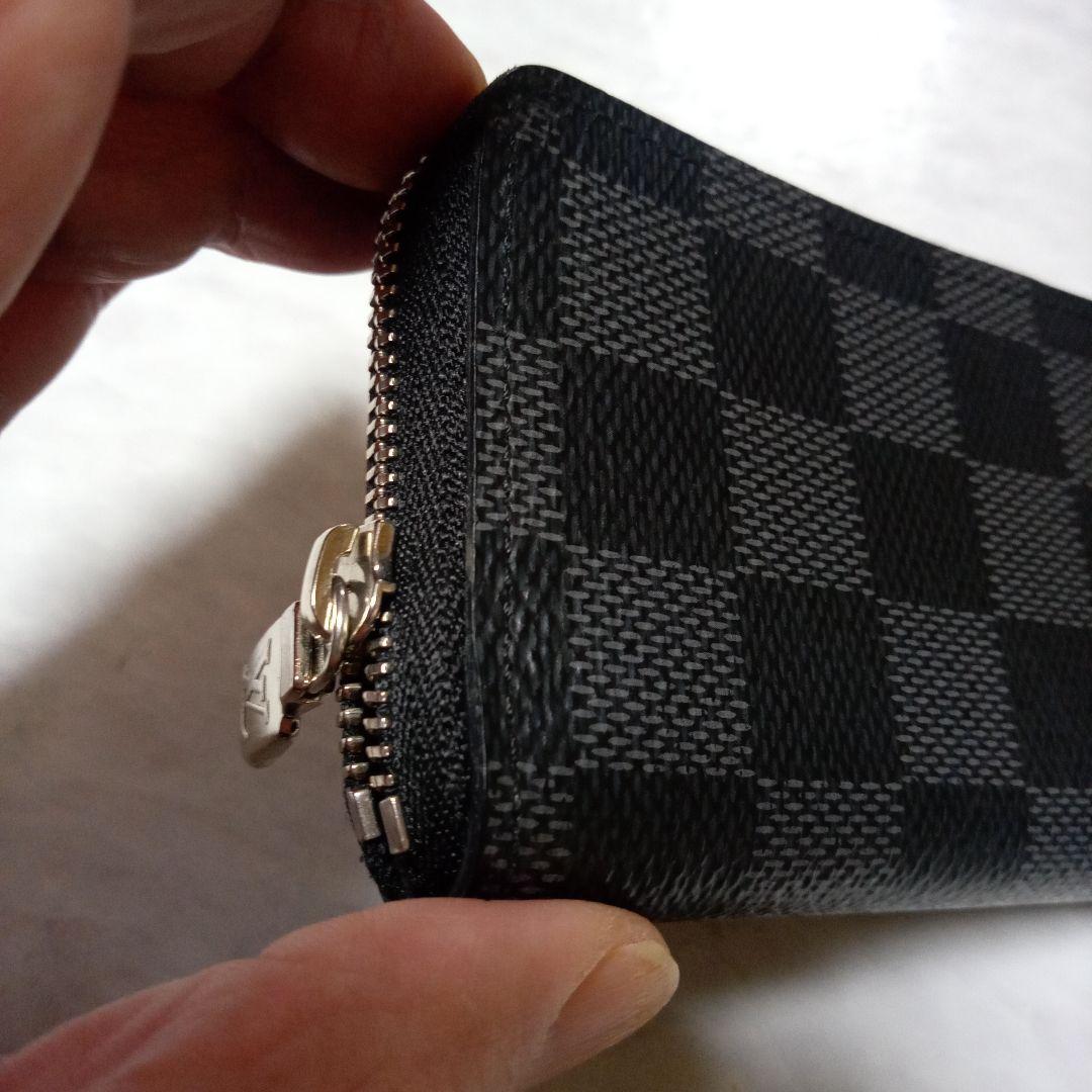 Louis Vuitton ブラック レザー ダミエケース