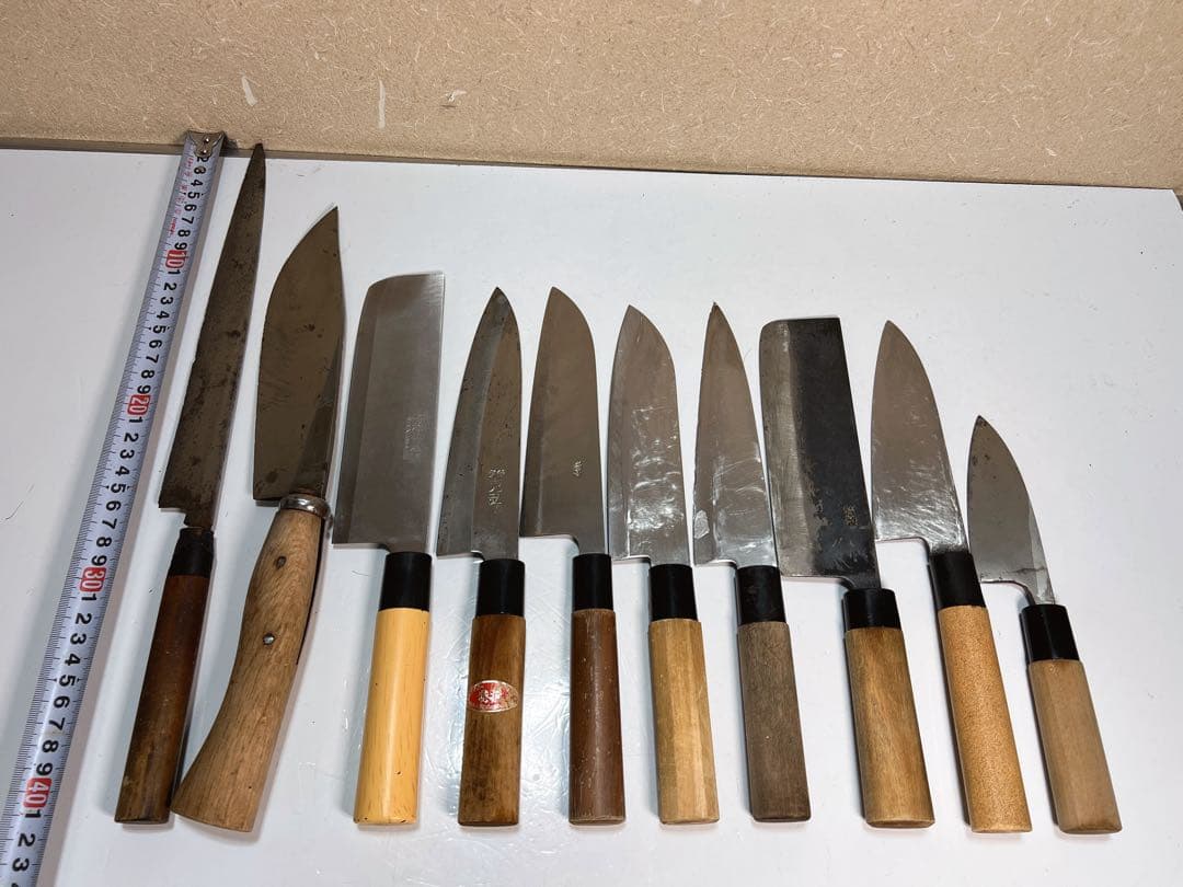 濃州正宗作 関 孫 銀 刀都 手打 ナイフ10本セット他