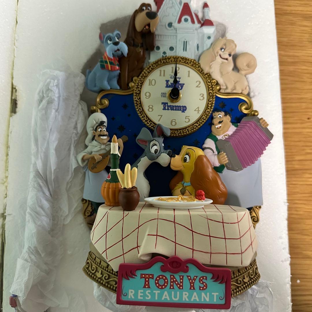 わんわん物語 時計 ライトアップ LADY AND THE TRAMP 70TH