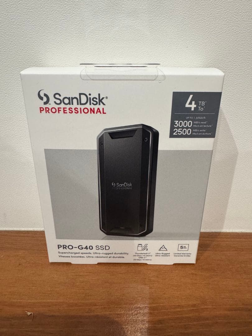 【新品・未開封】SanDiskPRO-G40SSD 4T